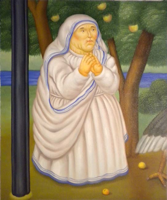 store falso d'autore Mutter teresa di Fernando Botero